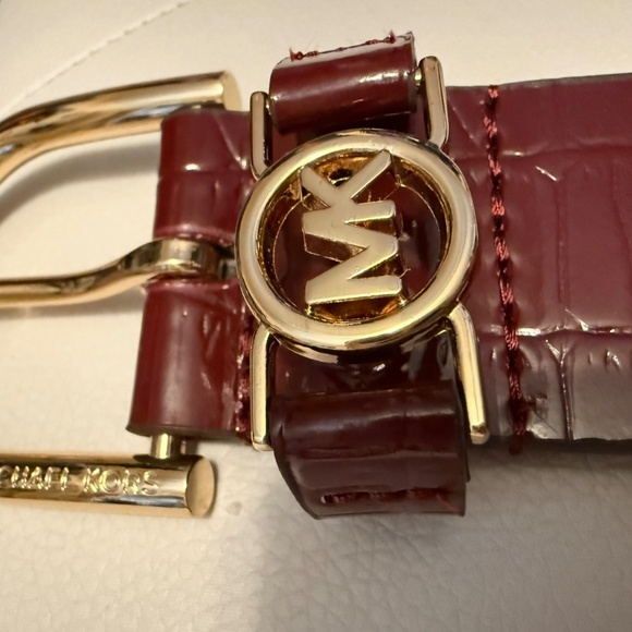 NWT Michael Kors Crocodile-Embossed Belt main image 8